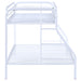 Coaster Morgan Twin Over Full Bunk Bed White Default Title