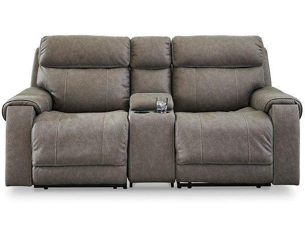 Starbot Power Reclining Sectional Loveseat with Console