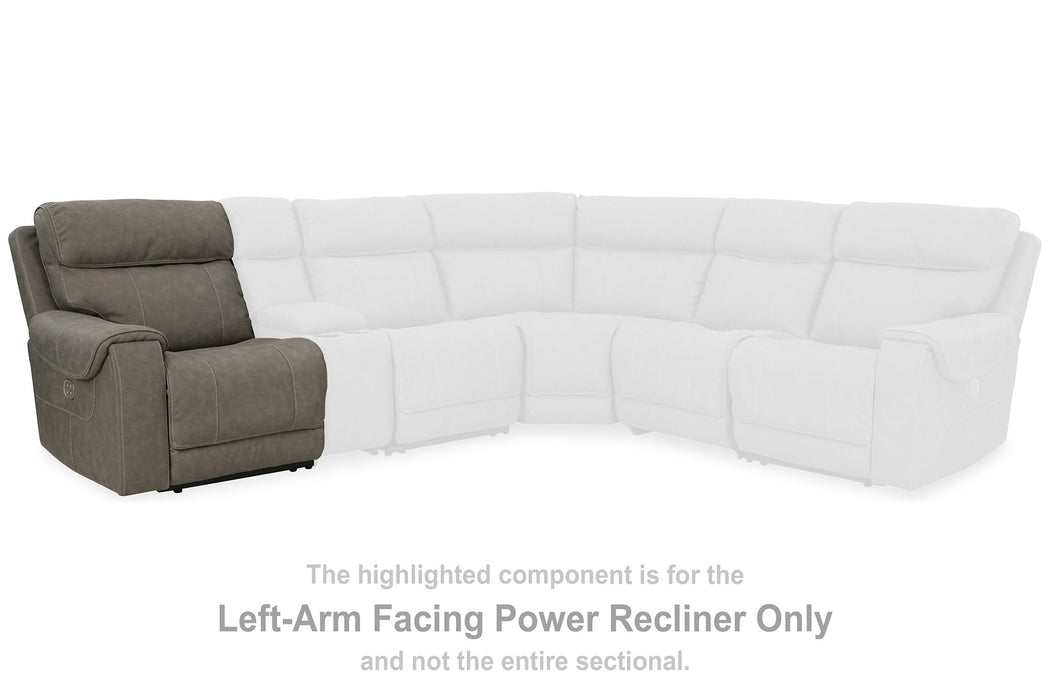 Starbot Power Reclining Sectional Loveseat with Console