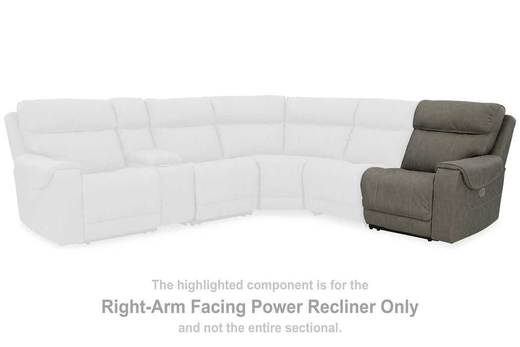 Starbot Power Reclining Sectional Loveseat with Console