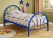 Coaster Marjorie Twin Platform Bed White Blue