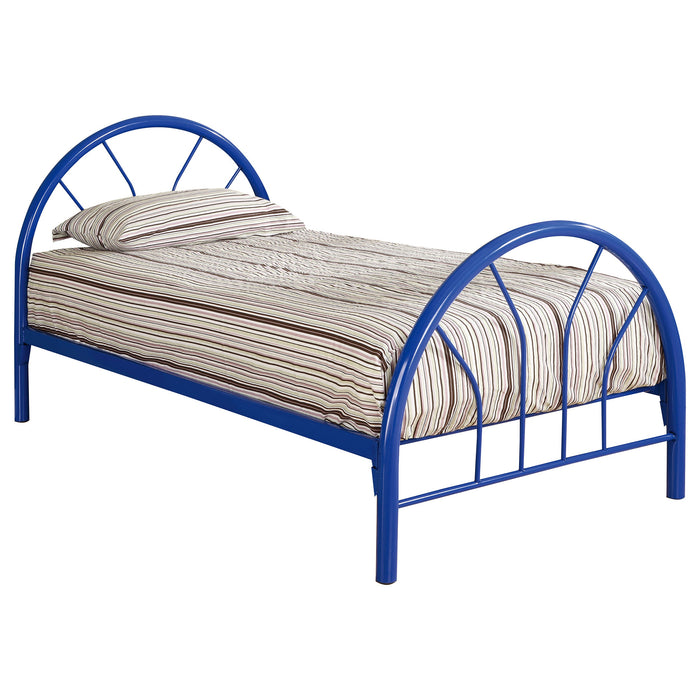 Coaster Marjorie Twin Platform Bed White Blue