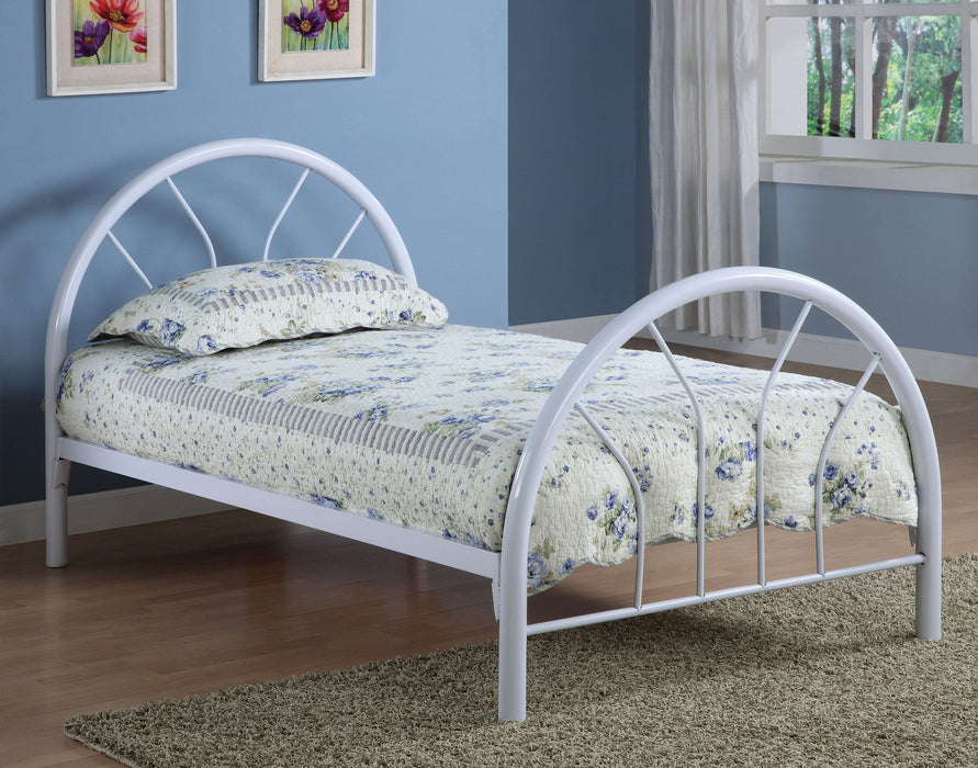 Coaster Marjorie Twin Platform Bed White Blue