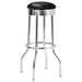 Coaster Theodore Upholstered Top Bar Stools White and Chrome (Set of 2) Black