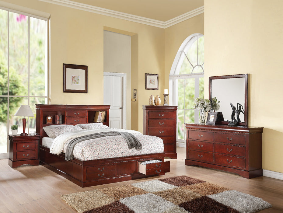 Louis Philippe III Bed with Storage