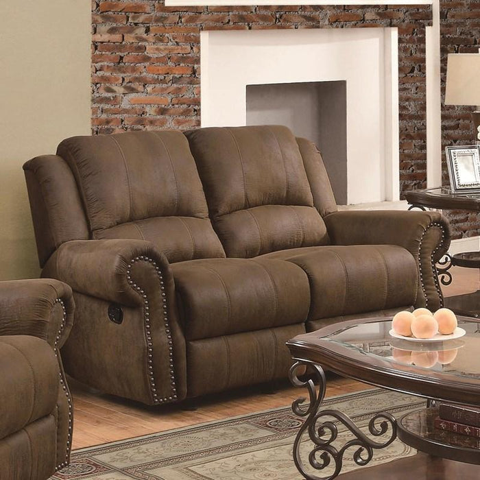 Sir Rawlinson Motion Reclining Sofa & Loveseat Living Room Set