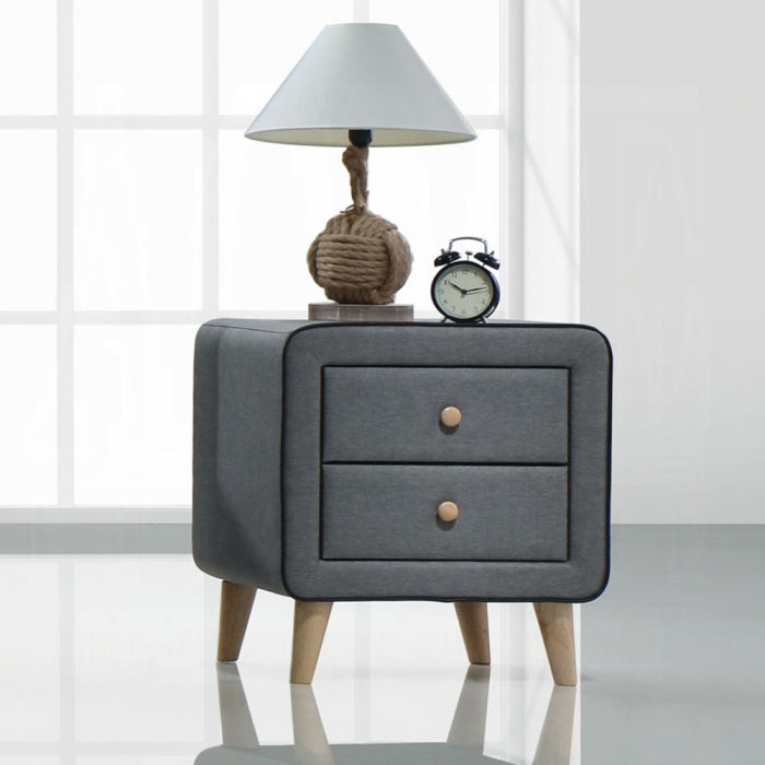 Valda 22"H 2 Drawers Nightstand