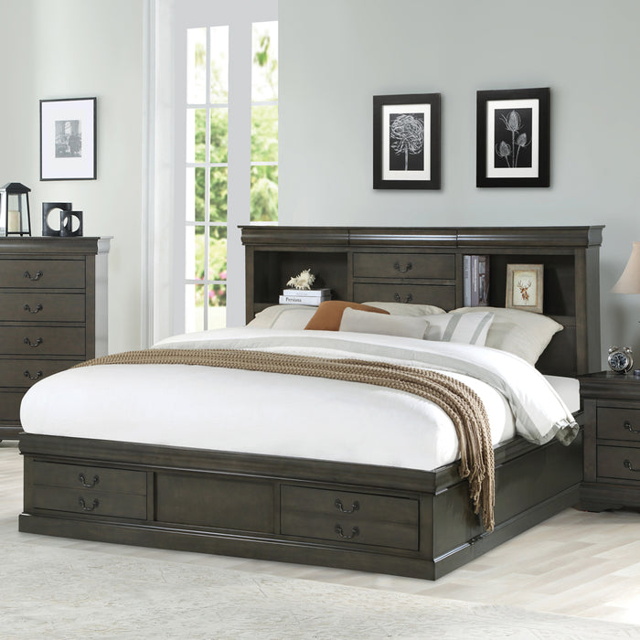 Louis Philippe III Bed with Storage