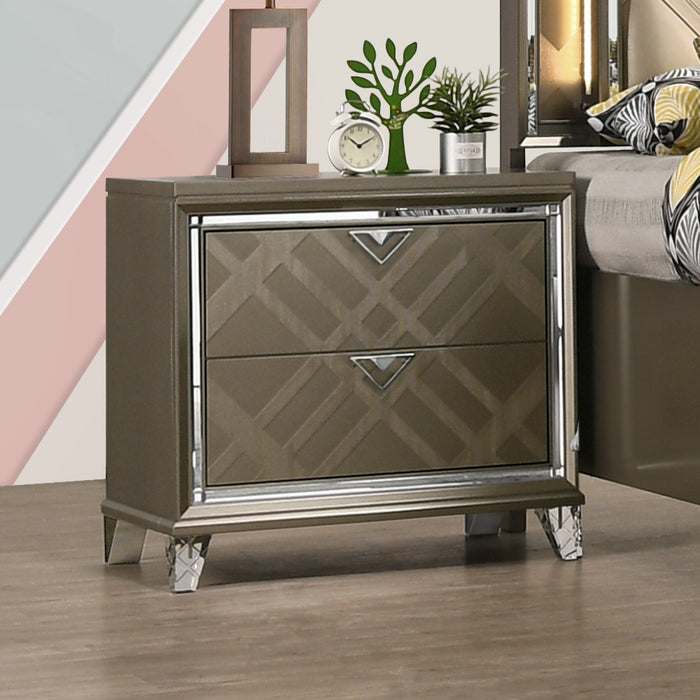 Skylar 29"H 2 Drawers Nightstand