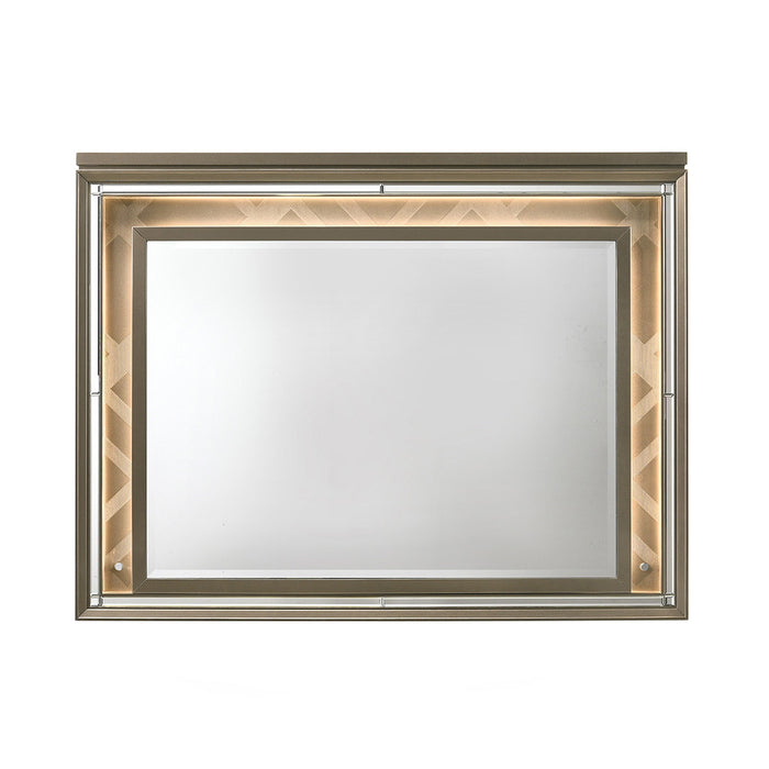 Skylar 49''L x 37''H Rectangular Mirror with LED