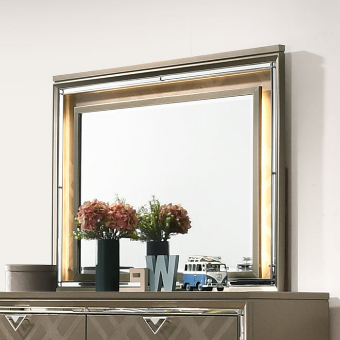 Skylar 49''L x 37''H Rectangular Mirror with LED