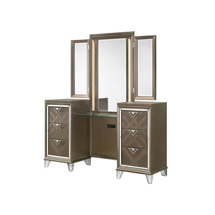 Skylar Vanity Desk and Mirror Set