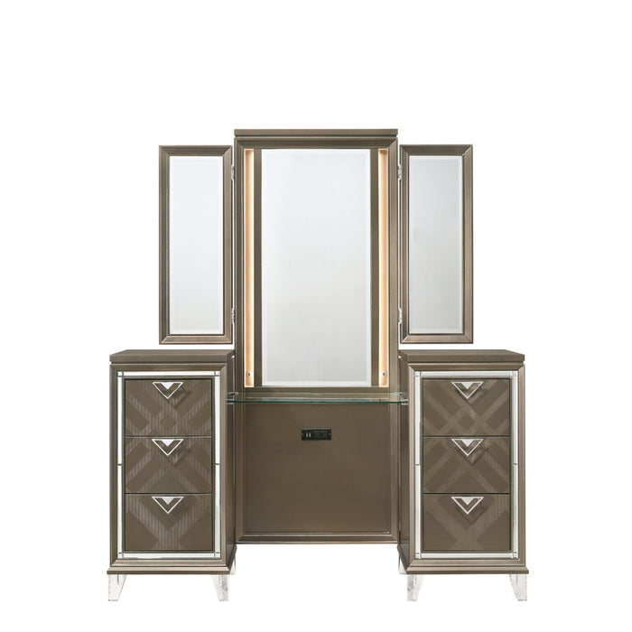 Skylar Vanity Desk and Mirror Set