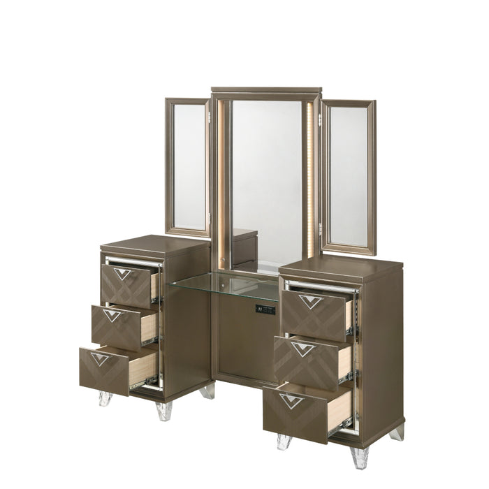 Skylar Vanity Desk and Mirror Set