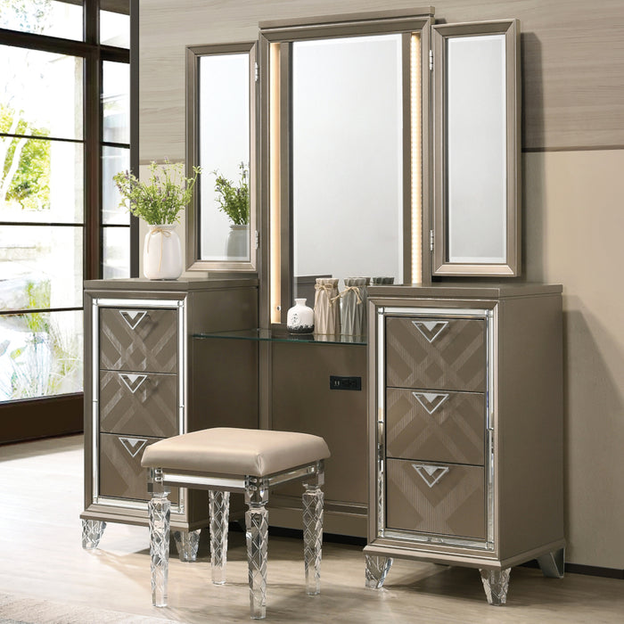 Skylar Vanity Desk and Mirror Set