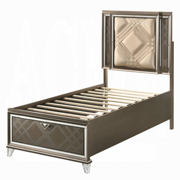 Skylar Upholstered Storage Bed with LED Light