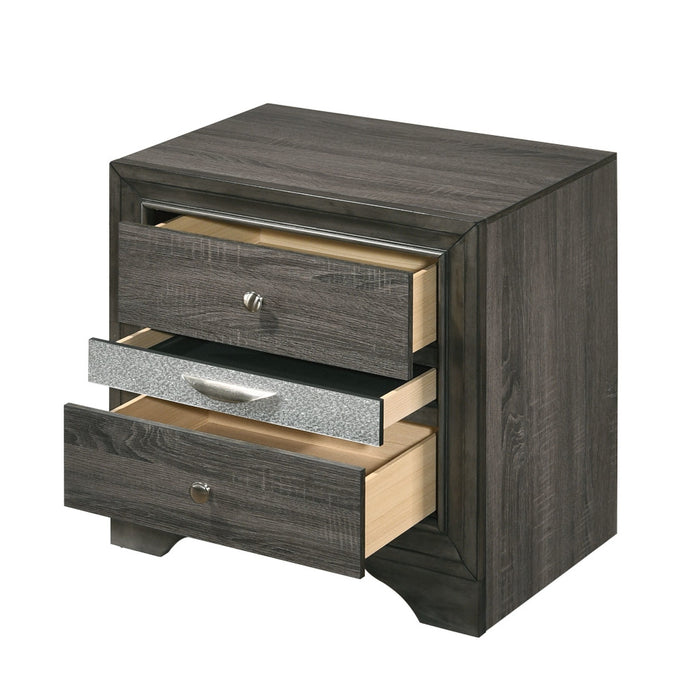 Naima 26"H 3 Drawers Nightstand