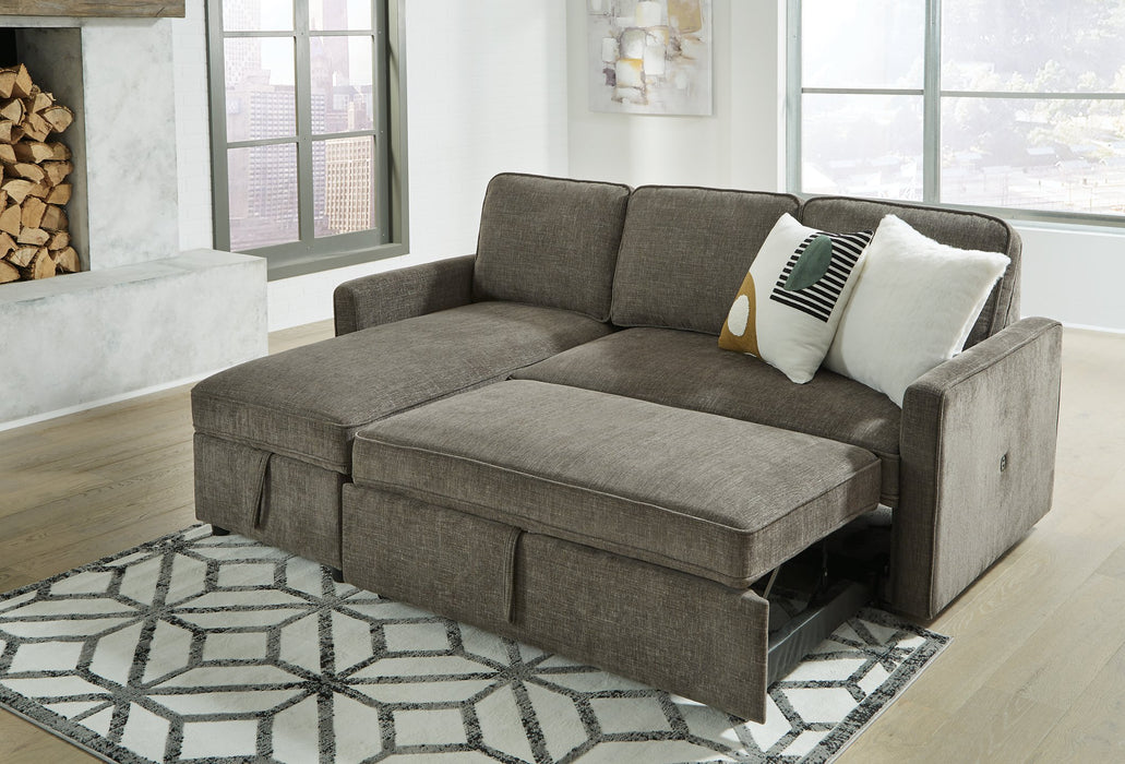 Kerle Sectional with Pop Up Bed