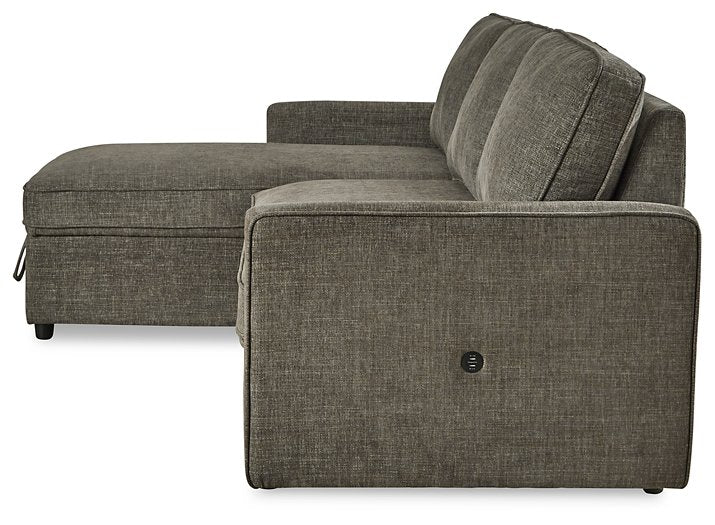 Kerle Sectional with Pop Up Bed