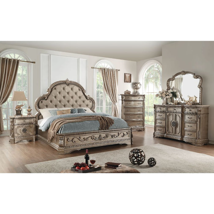 Northville 68"L 9 Drawers Dresser with Marble Top