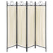 Coaster Dove 4-panel Folding Screen Beige and Black Default Title