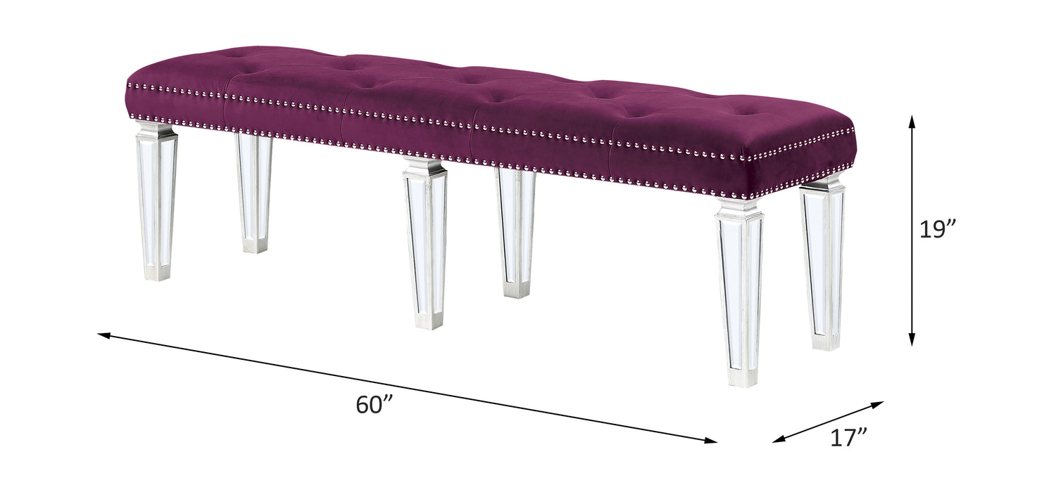 Varian 60"L Velvet Bench