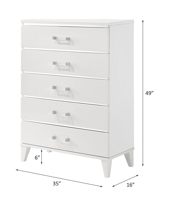 Chelsie 5 Drawers Chest