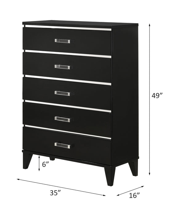 Chelsie 5 Drawers Chest