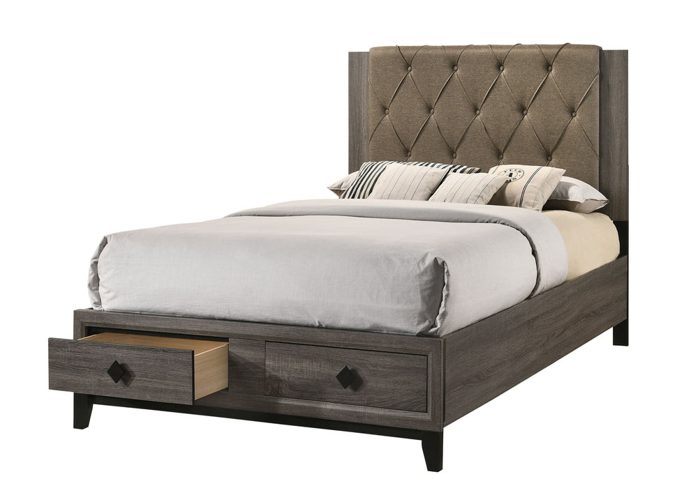 Avantika Upholstered Eastern King Bed with Storage