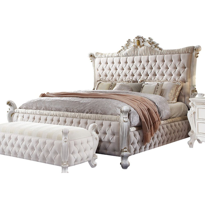 Picardy Upholstered Padded-Button Tufted Bed