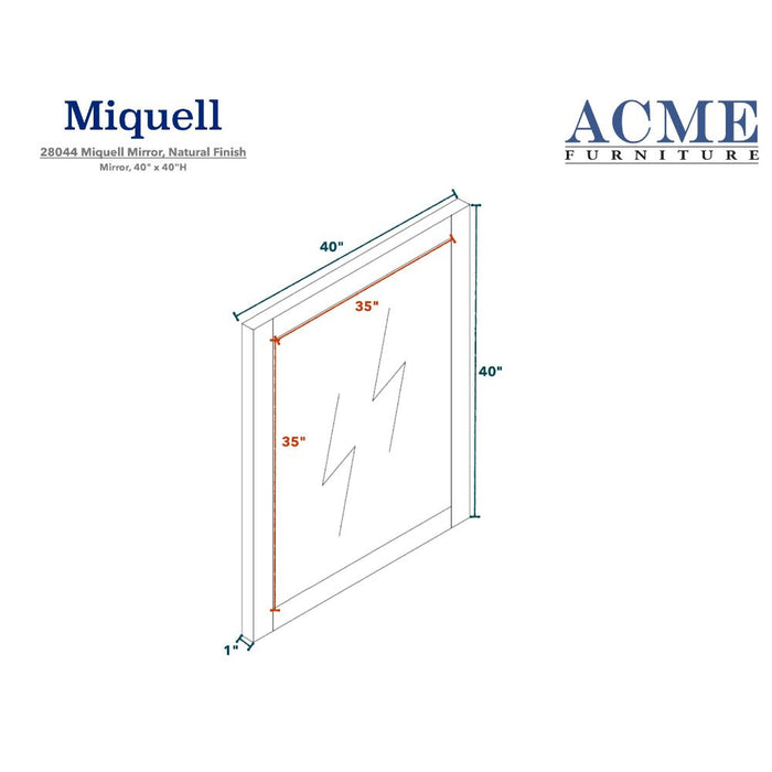 Miquell Square Mirror