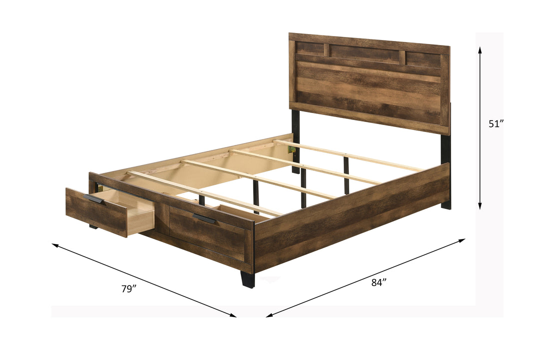 Morales 2 Drawers Bed