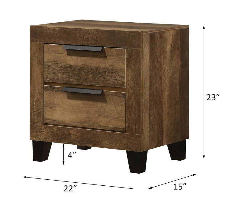 Morales 23"H 2 Drawers Nightstand