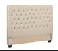 Coaster Chloe Tufted Upholstered Headboard Oatmeal Default Title