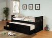 Coaster Rochford Twin Captain's Daybed with Storage Trundle Black White