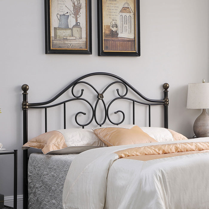 Coaster Bailey / Full Metal Headboard Black and Bronze Default Title