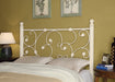 Coaster Chelsea / Full Headboard with Floral Pattern White Default Title