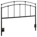 Coaster Bryant / Full Metal Arched Headboard Black Default Title