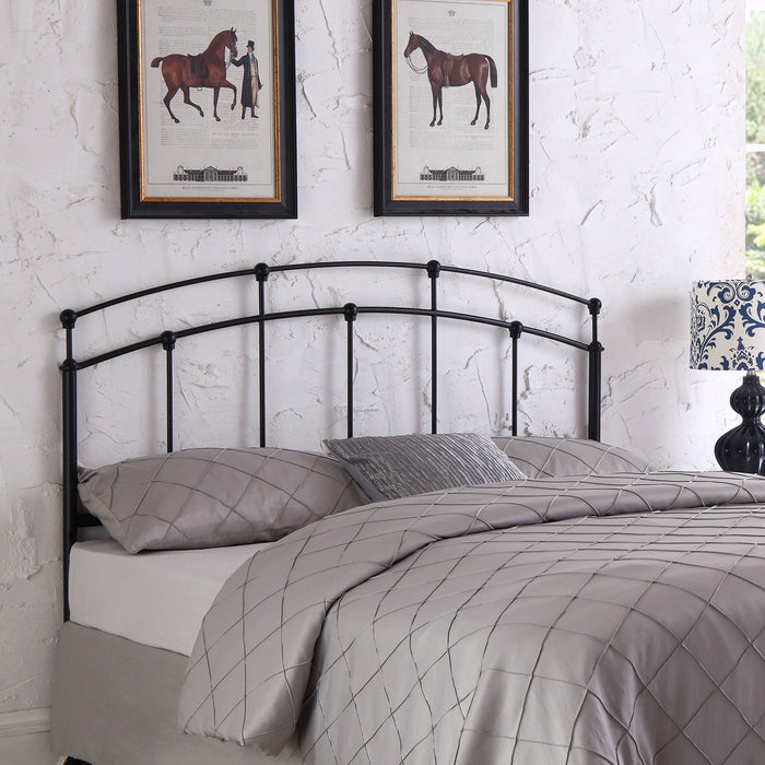 Coaster Bryant / Full Metal Arched Headboard Black Default Title