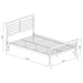 Coaster Cooper Metal Bed Silver Twin