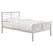 Coaster Cooper Metal Bed Silver Queen