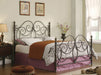 Coaster London Metal Scroll Bed Dark Bronze Eastern King