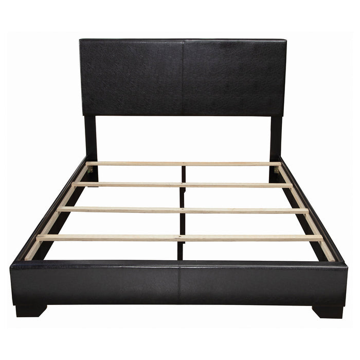 Coaster Conner Upholstered Panel Bed Black Twin