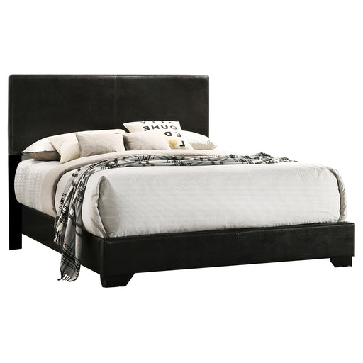 Coaster Conner Upholstered Panel Bed Black Queen