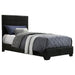 Coaster Conner Upholstered Panel Bed Black Twin