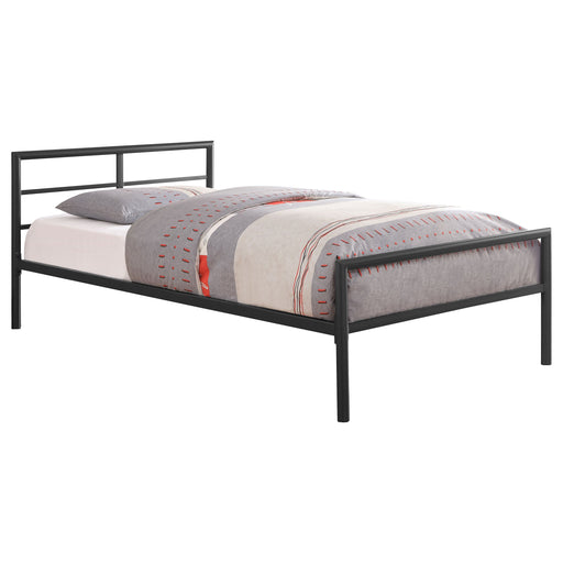 Coaster Fisher Twin Metal Bed Gunmetal Twin