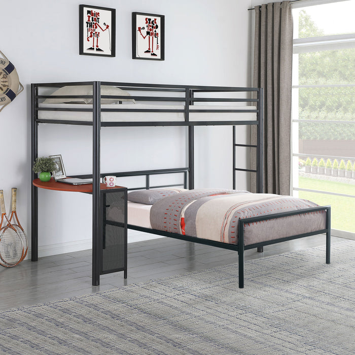 Coaster Fisher Twin Metal Bed Gunmetal Full