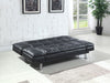 Coaster Dilleston Tufted Back Upholstered Sofa Bed Black Default Title