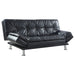 Coaster Dilleston Tufted Back Upholstered Sofa Bed Black Default Title