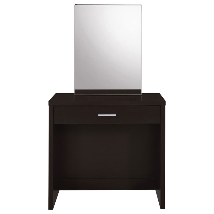 Harvey Vanity Set with Lift-Top Stool Cappuccino